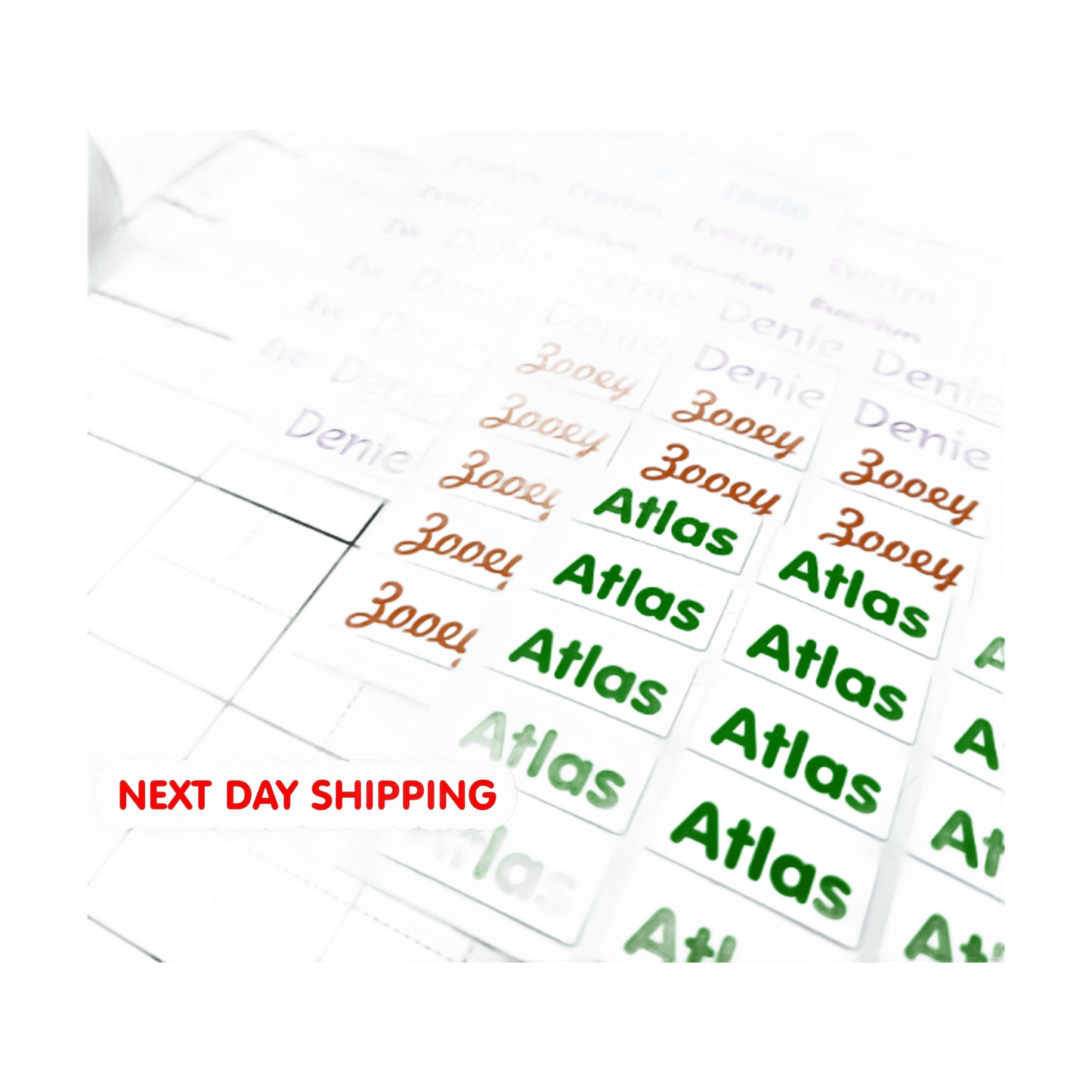 SMALL NAME LABELS, Full Color Name Stickers, Daycare Labels School stickers Full Color Labels, Waterproof Name Labels, Personalized Labels