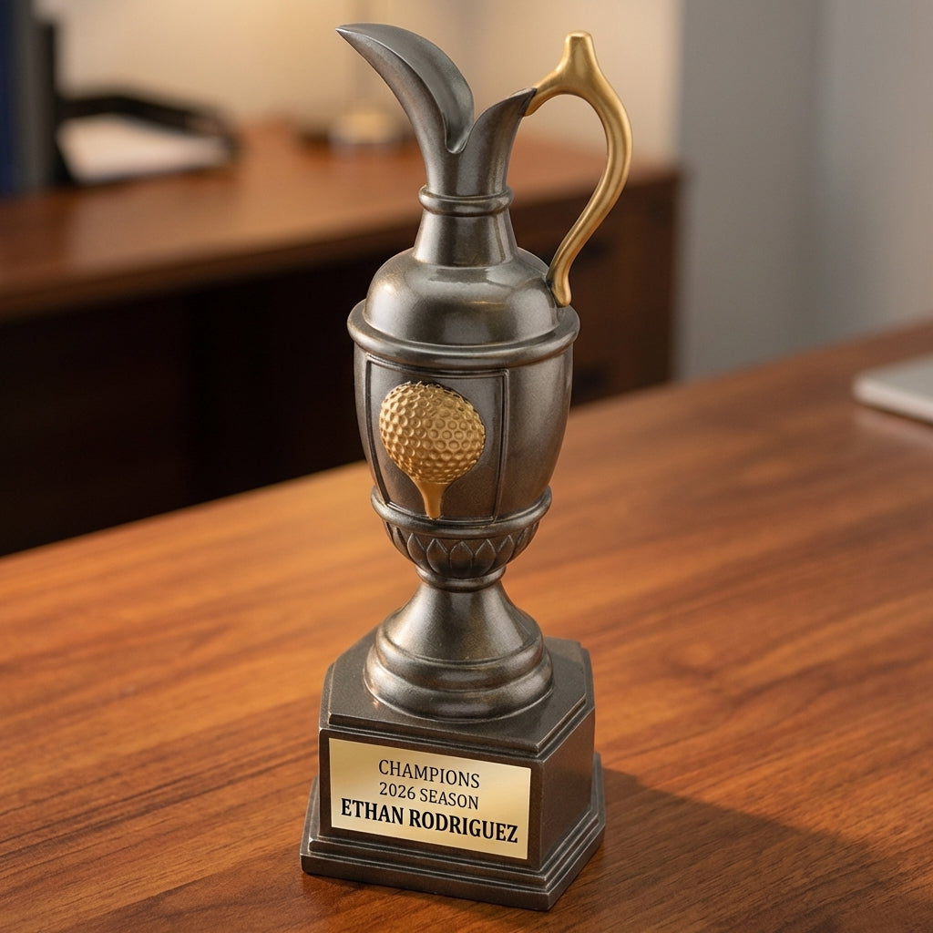 Personalized Sports Trophy 9.75" - Custom Engraved GLF for Team, Coach & MVP - View 2