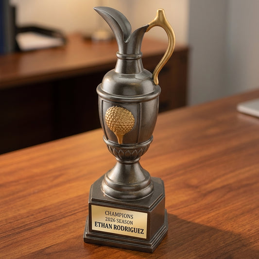 Personalized Sports Trophy 9.75" - Custom Engraved GLF for Team, Coach & MVP - View 2