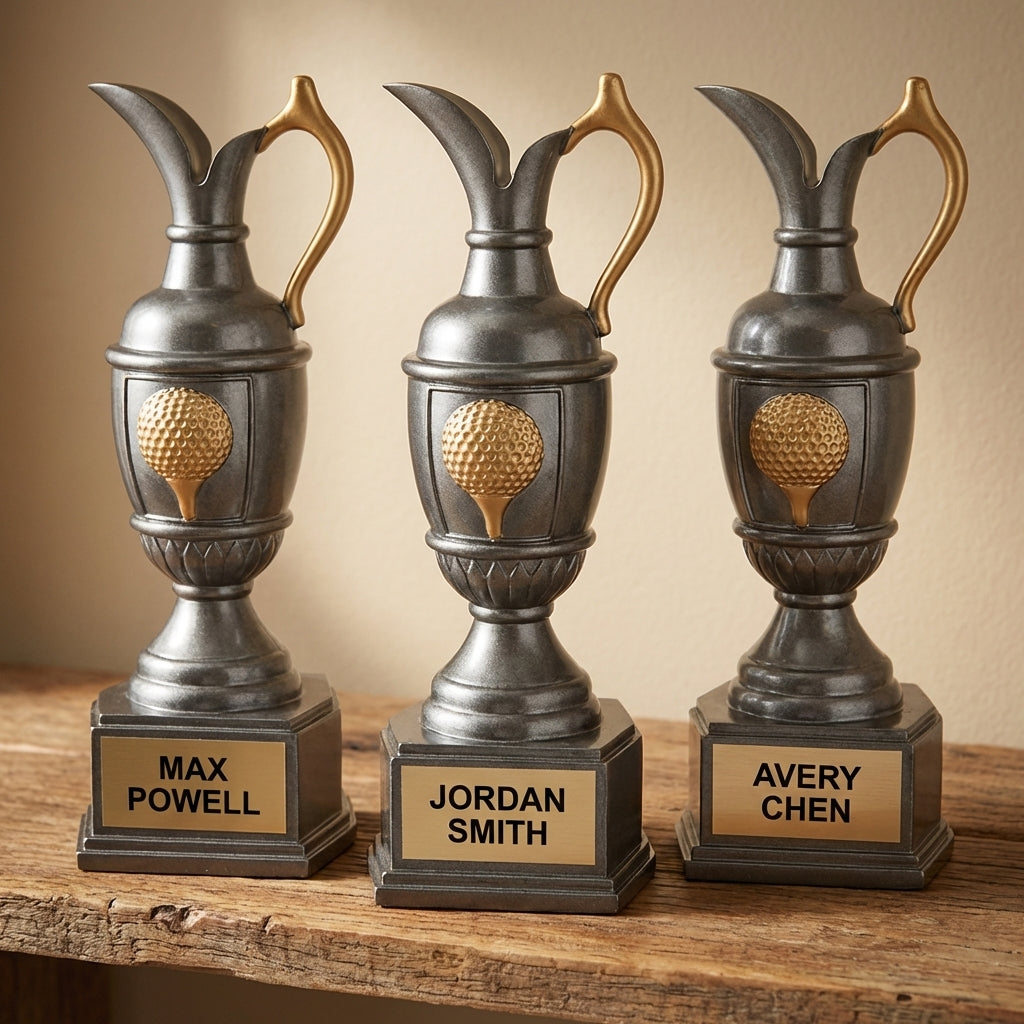 Personalized Sports Trophy 9.75" - Custom Engraved GLF for Team, Coach & MVP - View 4