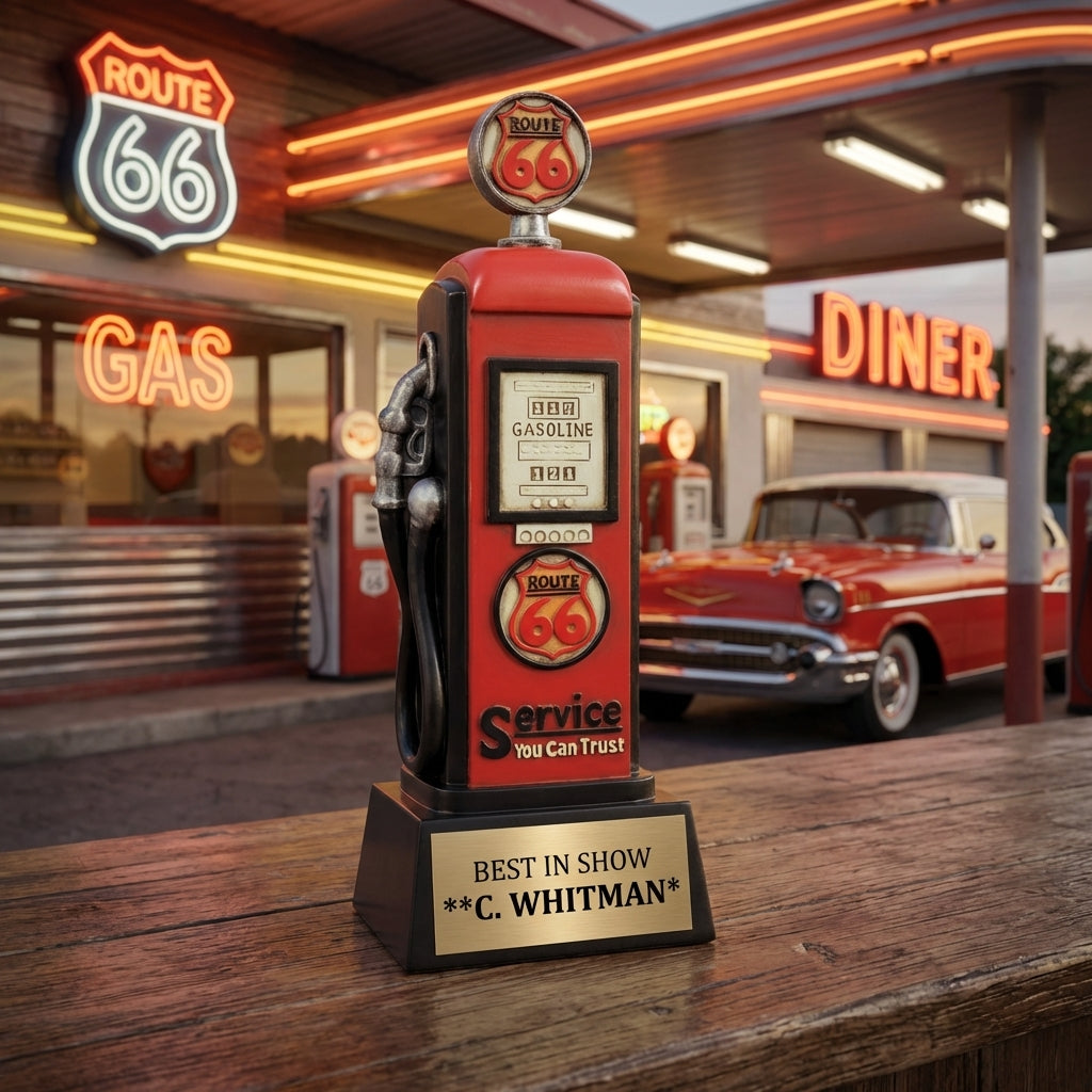 Personalized Gas Pump Racing Award — hero v3