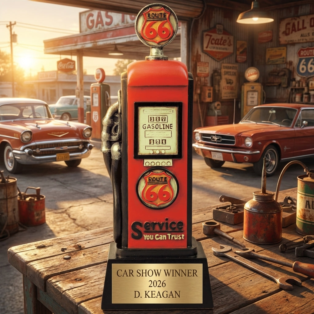 Personalized Gas Pump Racing Award — hero v2