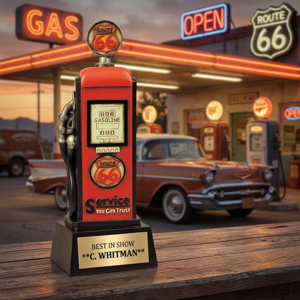 Personalized Gas Pump Racing Award — hero v3
