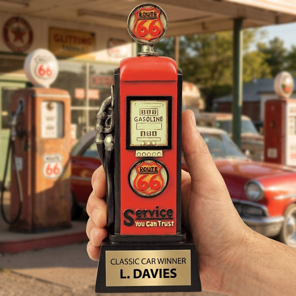 Personalized Gas Pump Racing Award — hero v5