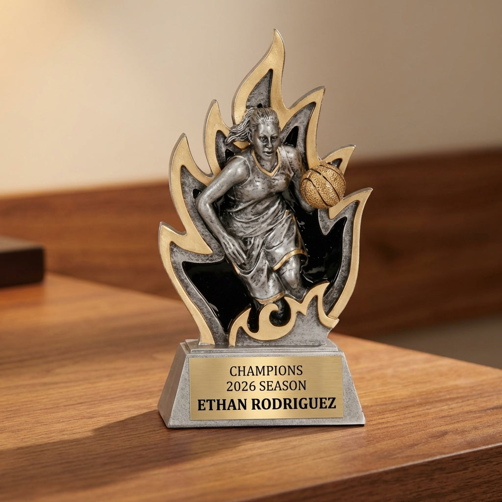 Personalized Sports Trophy 5.5" - Custom Engraved GT for Team, Coach & MVP - View 2