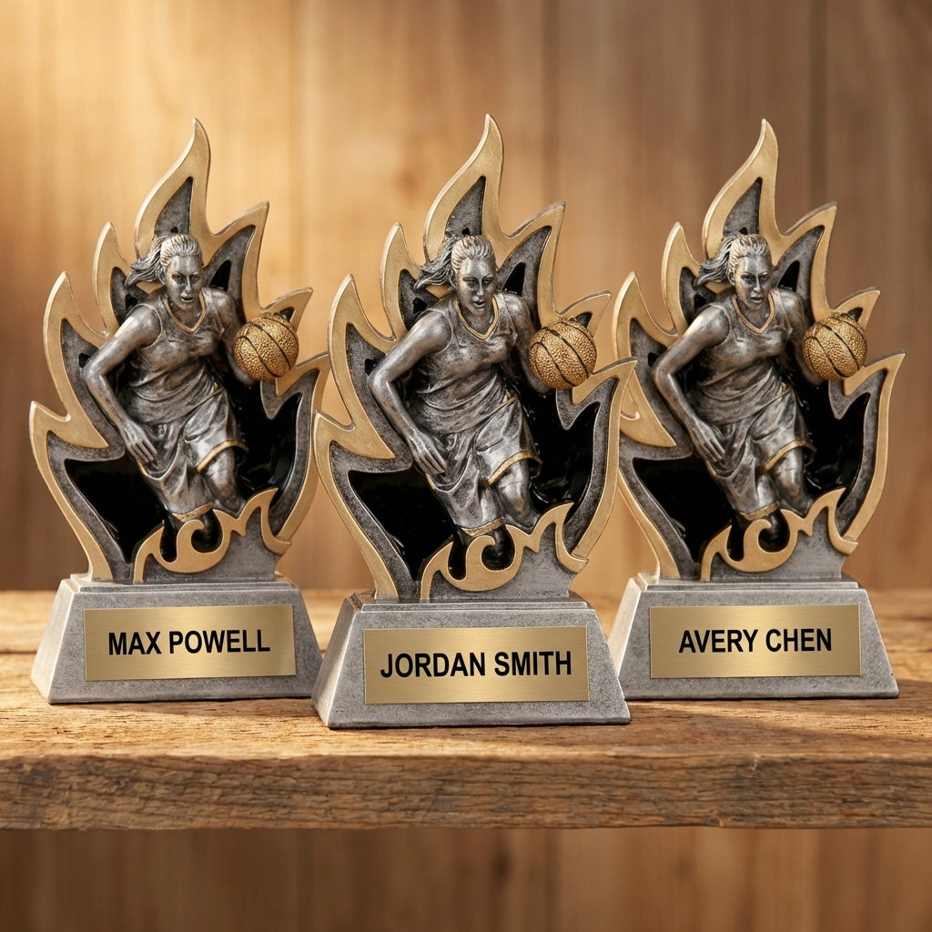 Personalized Sports Trophy 5.5" - Custom Engraved GT for Team, Coach & MVP - View 4