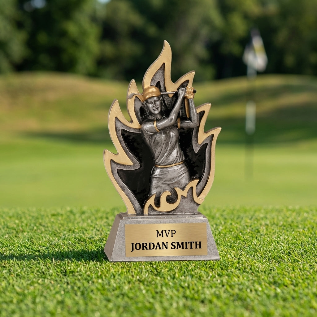 Personalized Golf Trophy 5.5" - Custom Engraved GT for Team, Coach & MVP - View 3