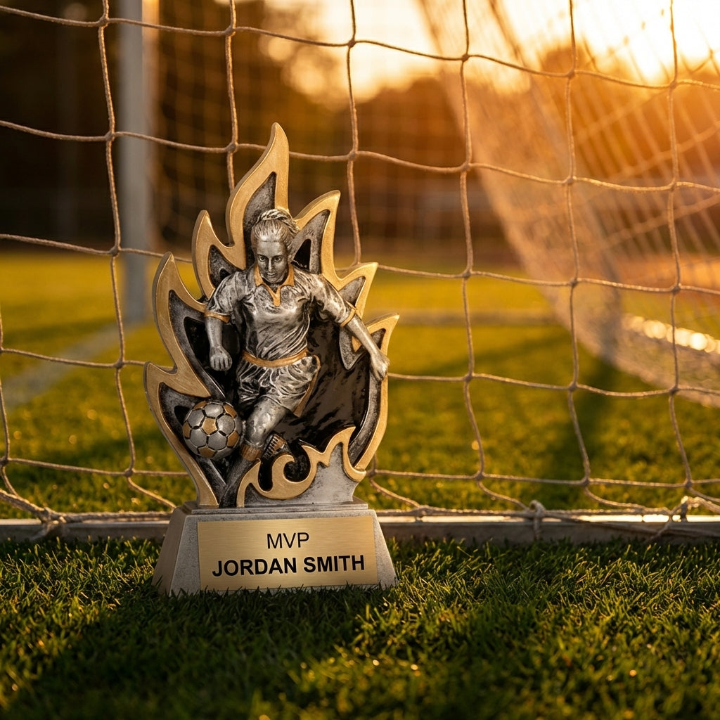Personalized Soccer Trophy 5.5" - Custom Engraved GT for Team, Coach & MVP - View 3