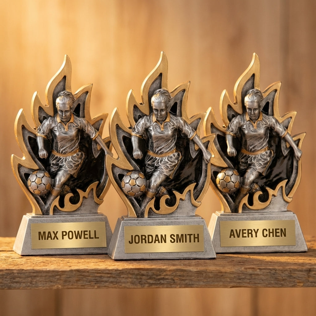 Personalized Soccer Trophy 5.5" - Custom Engraved GT for Team, Coach & MVP - View 4