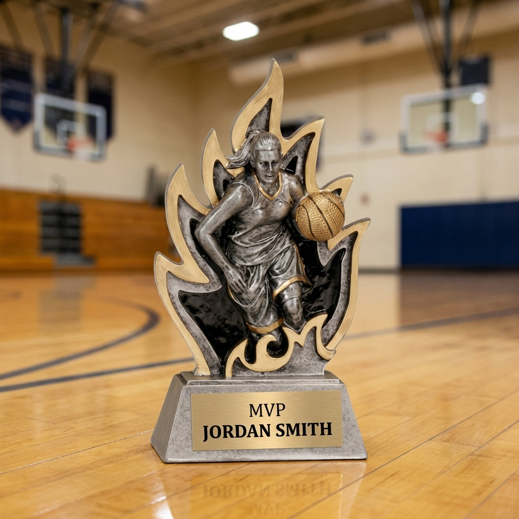 Personalized Sports Trophy 6.5" - Custom Engraved GT for Team, Coach & MVP - View 3