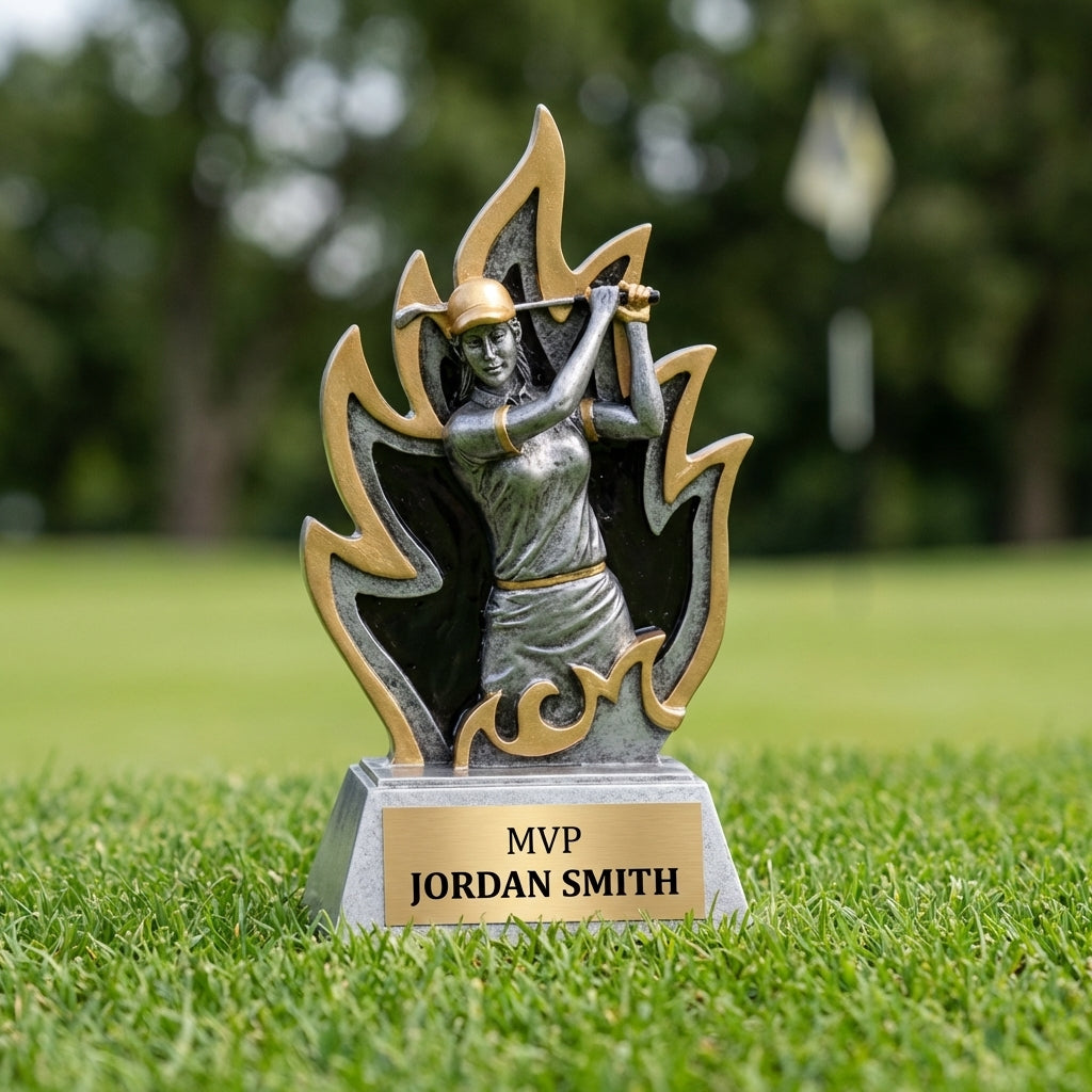 Personalized Golf Trophy 6.5" - Custom Engraved GT for Team, Coach & MVP - View 3