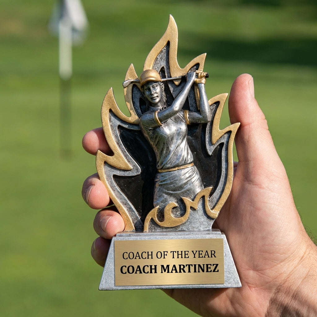 Personalized Golf Trophy 6.5" - Custom Engraved GT for Team, Coach & MVP - View 5