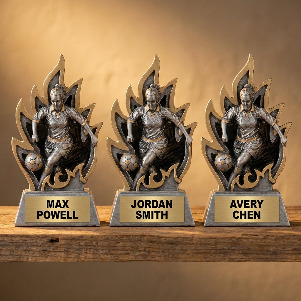 Personalized Soccer Trophy 6.5" - Custom Engraved GT for Team, Coach & MVP - View 4