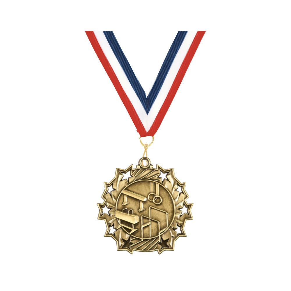 Personalized Gymnastics Team Medals, Gymnast Medallions with Neck Ribbon, Gymnast Awards for Players and Coaches - Image 4...