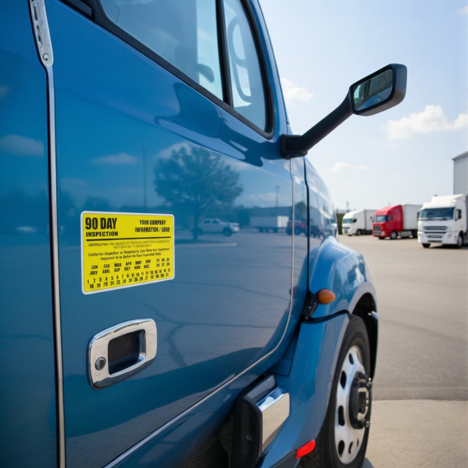 90 Day Inspection Labels for BIT / DOT Inspection Decals for Fleets, Trucks, Truck Inspection Decals - Image 9 of 17