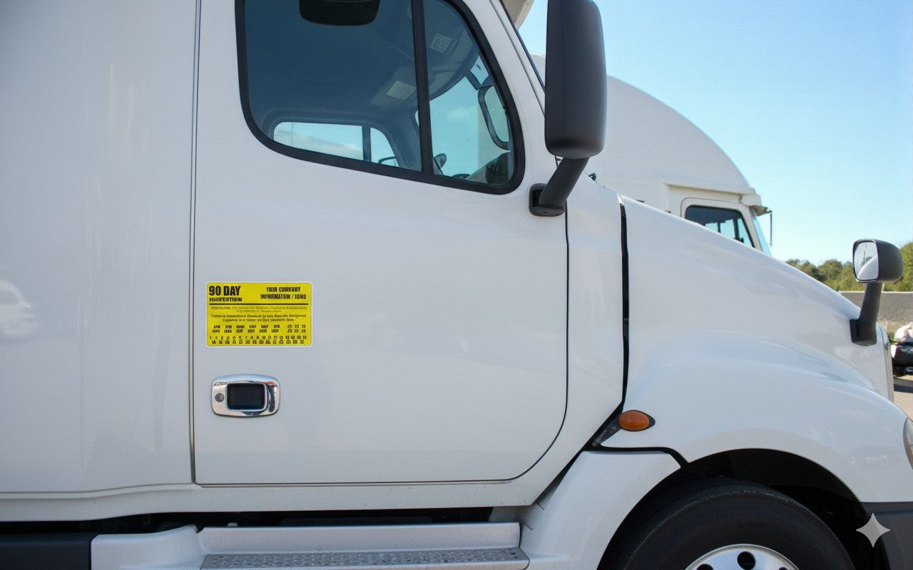 90 Day Inspection Labels for BIT / DOT Inspection Decals for Fleets, Trucks, Truck Inspection Decals - Image 4 of 17