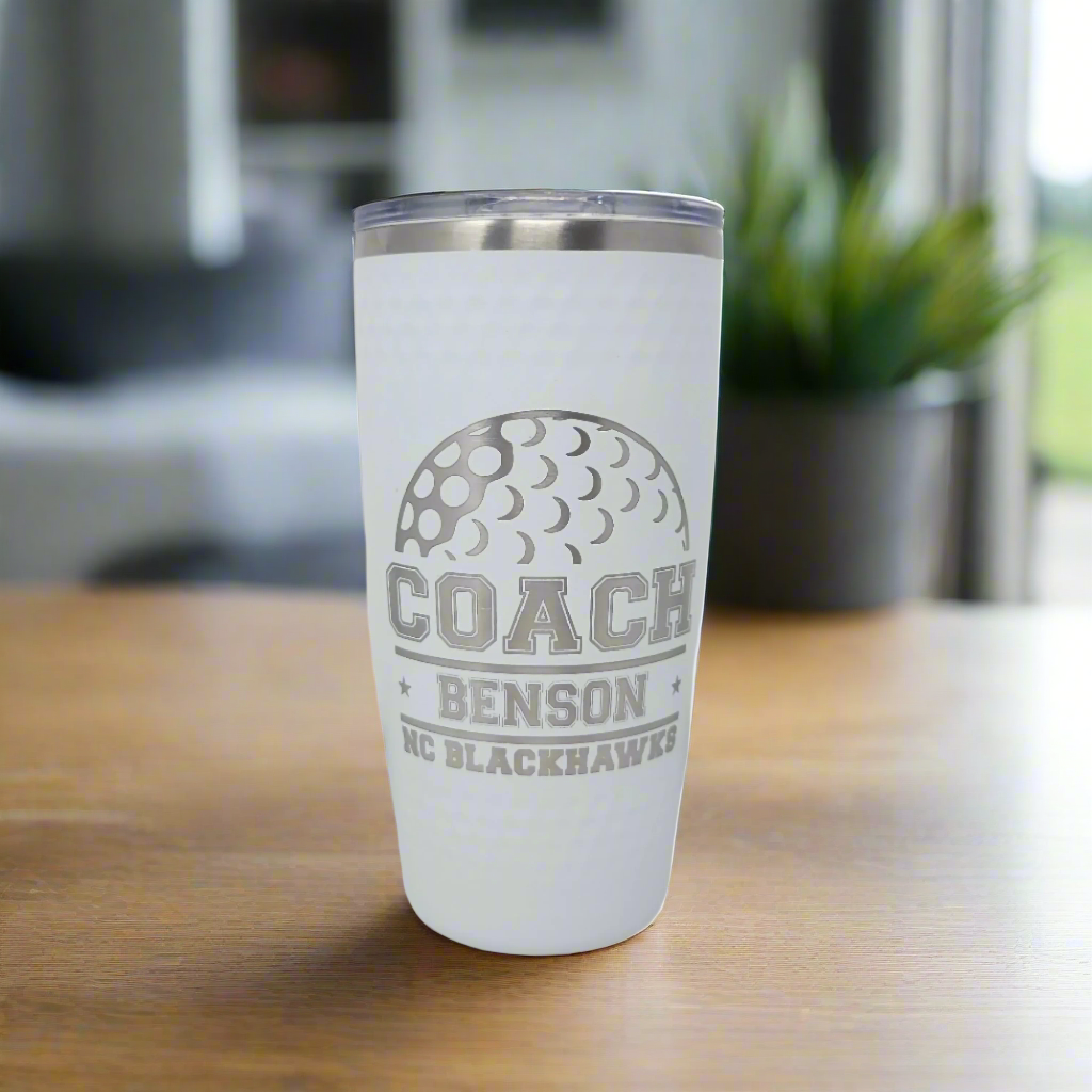 Drink Tumbler, Personalized Gift for Golf Coach