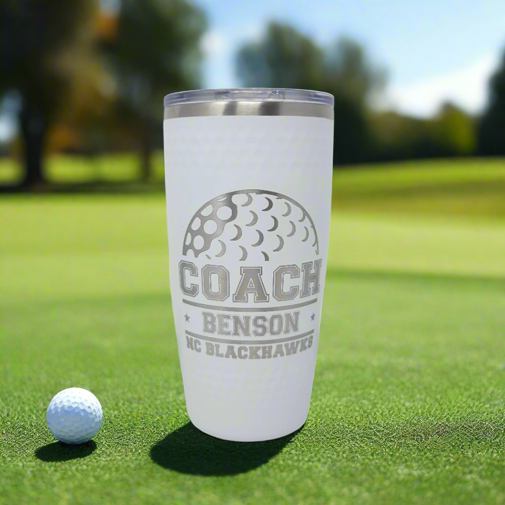 Drink Tumbler, Personalized Gift for Golf Coach