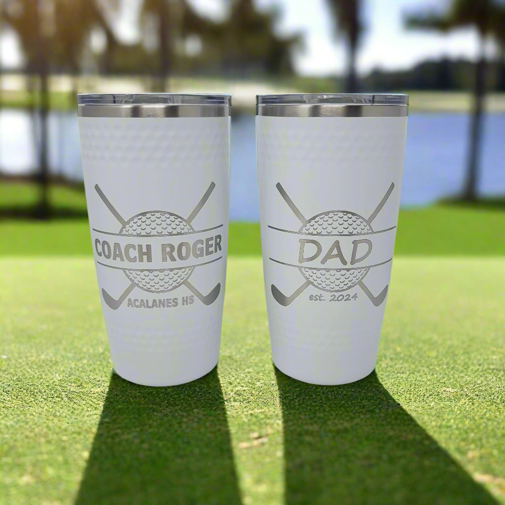 Personalized Drink Tumbler, Coffee Mug, Golf Gift, Gift for Golfer, Personalized Gift for Golf Enthusiast