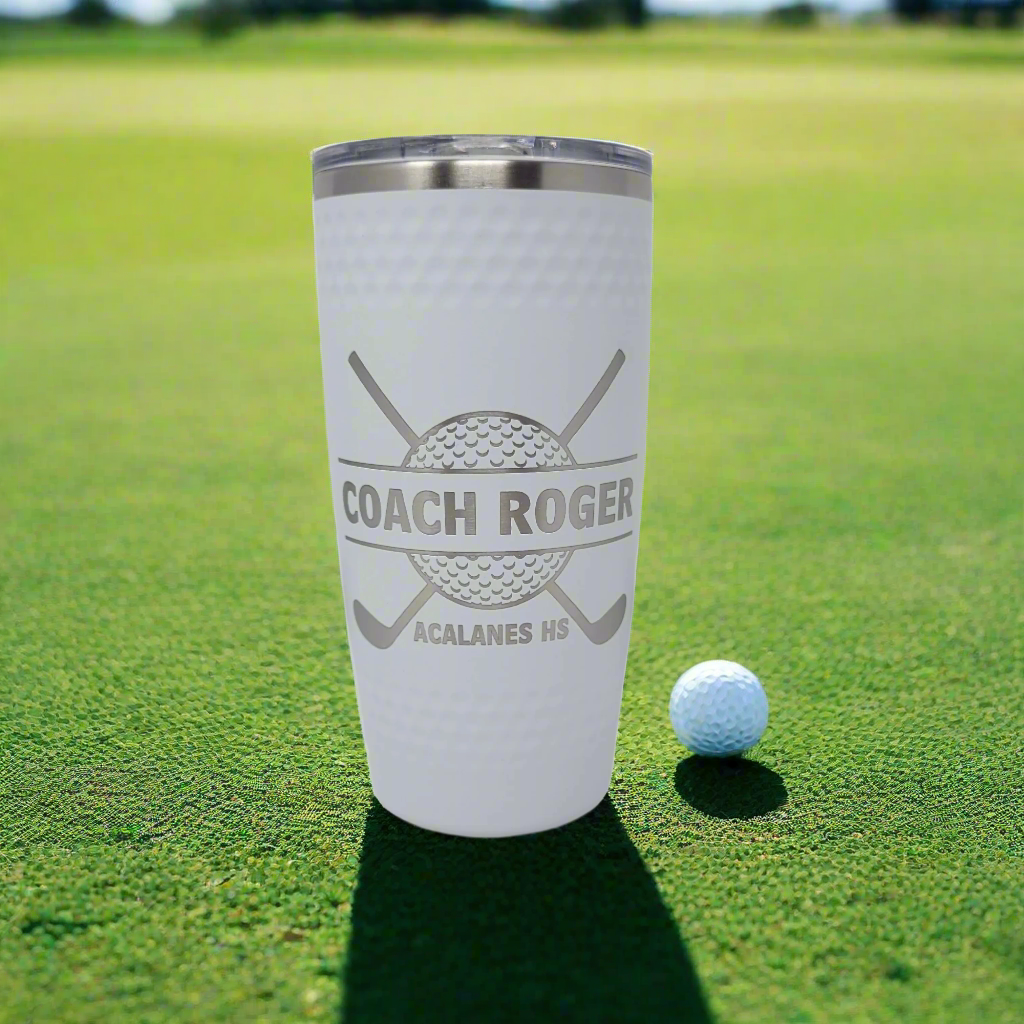 Personalized Drink Tumbler, Coffee Mug, Golf Gift, Gift for Golfer, Personalized Gift for Golf Enthusiast