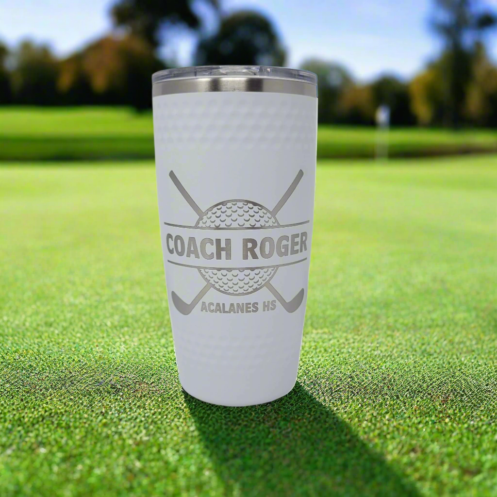 Personalized Drink Tumbler, Coffee Mug, Golf Gift, Gift for Golfer, Personalized Gift for Golf Enthusiast