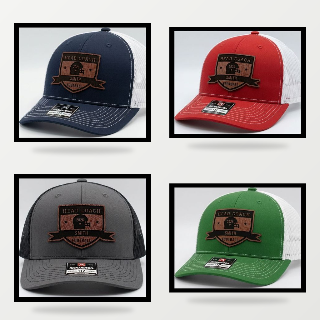 six coaching titles available on the badge hat