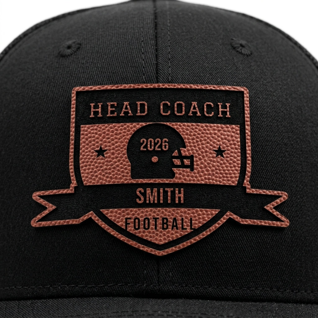head coach football hat gift ready for banquet night
