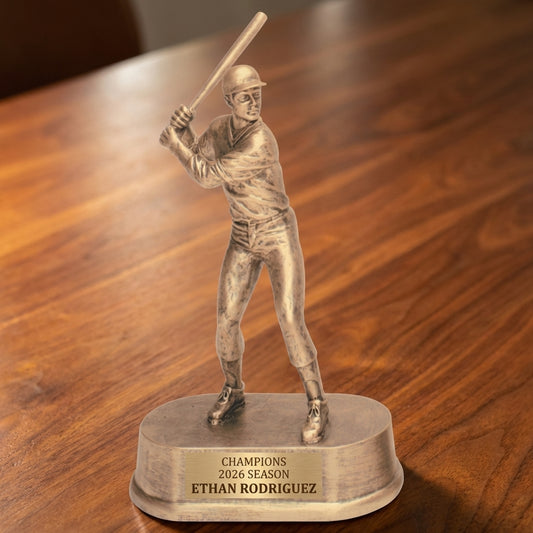 Personalized Baseball Trophy 9" - Custom Engraved JDS for Team, Coach & MVP - View 2