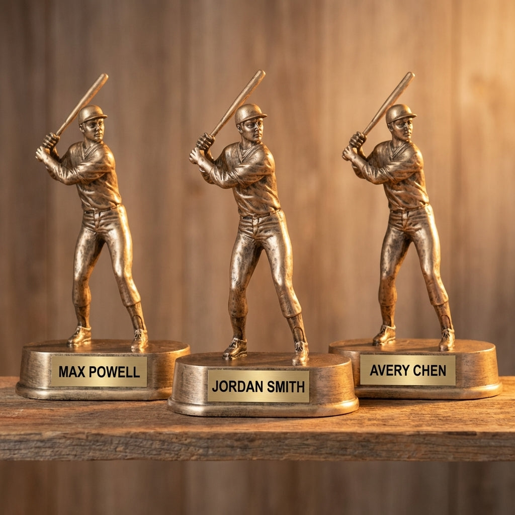 Personalized Baseball Trophy 9" - Custom Engraved JDS for Team, Coach & MVP - View 4