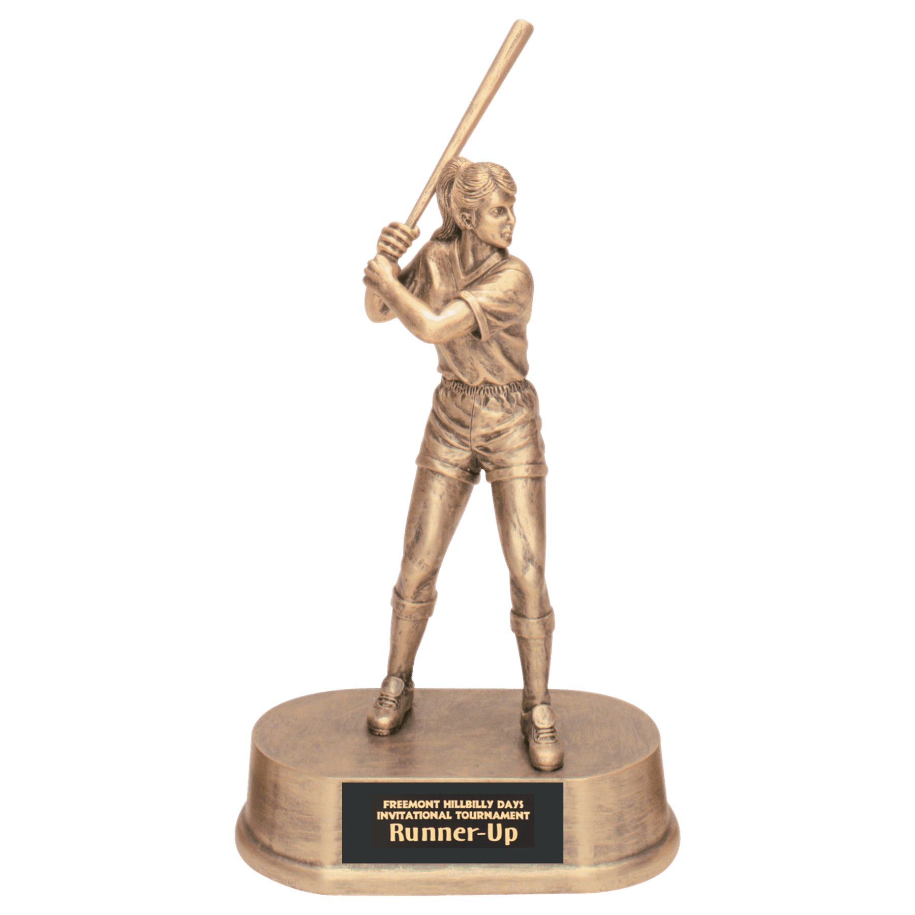 Personalized Softball Trophy 9.25" - Custom Engraved JDS for Team, Coach & MVP - View 1