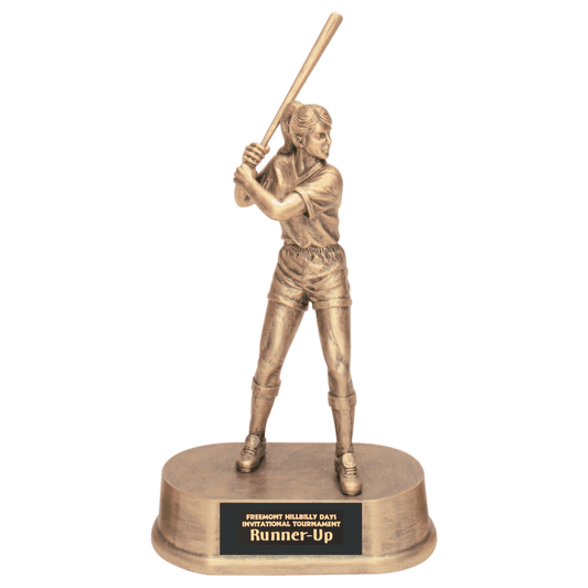 Personalized Softball Trophy 9.25" - Custom Engraved JDS for Team, Coach & MVP - View 1