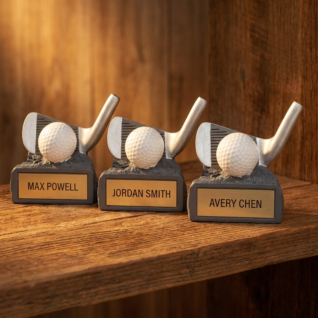 Personalized Golf Trophy 4.25" - Custom Engraved JDS for Team, Coach & MVP - View 4