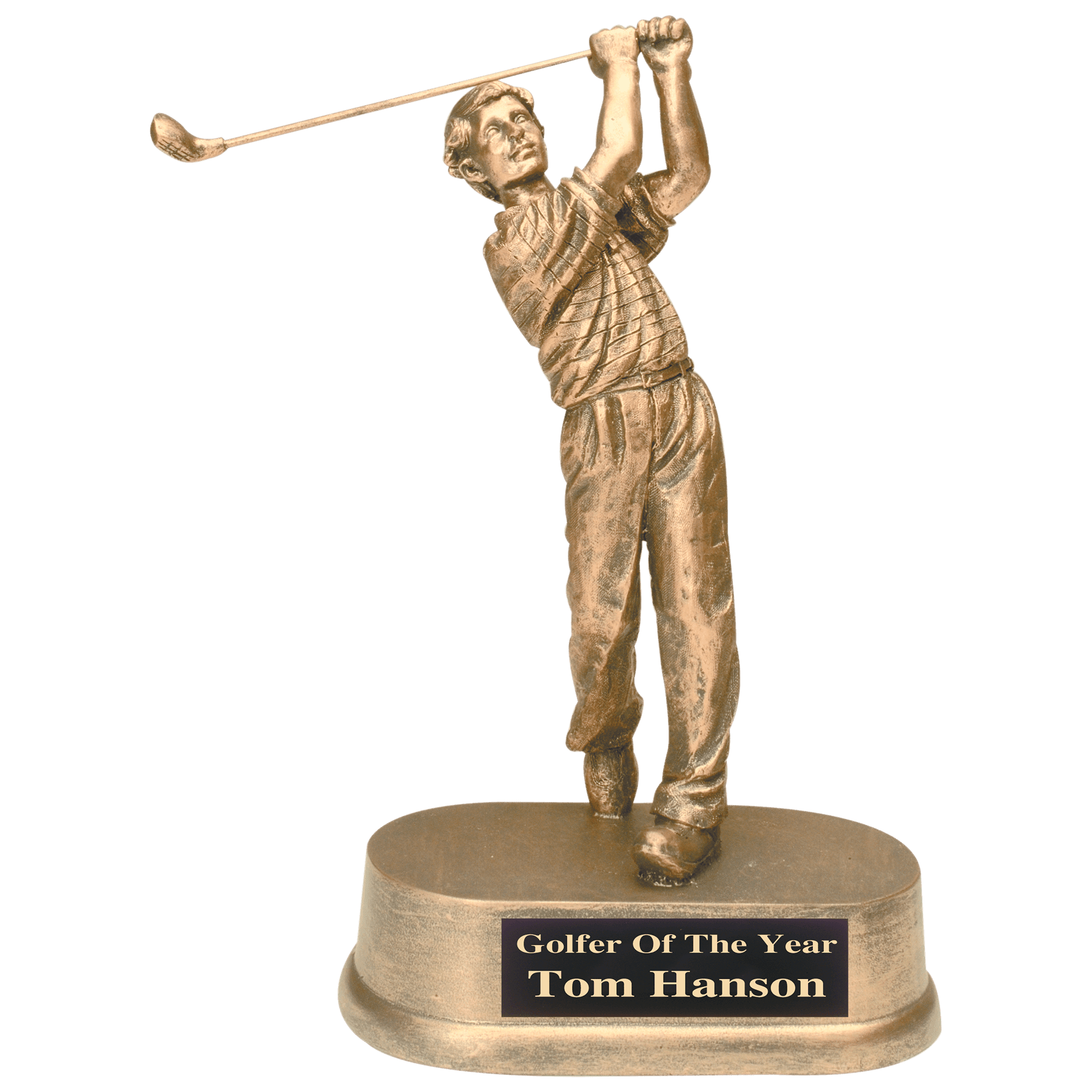 Personalized Golf Trophy 8.75" - Custom Engraved JDS for Team, Coach & MVP - View 1