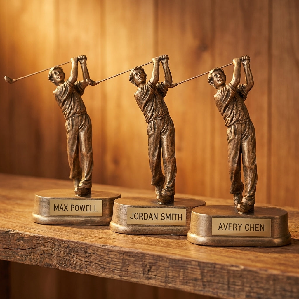 Personalized Golf Trophy 8.75" - Custom Engraved JDS for Team, Coach & MVP - View 4