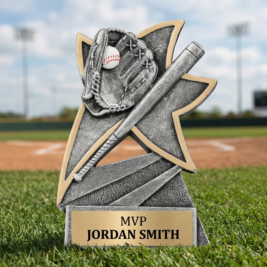 Personalized Sports Trophy 5.5" - Custom Engraved JSR for Team, Coach & MVP - View 3