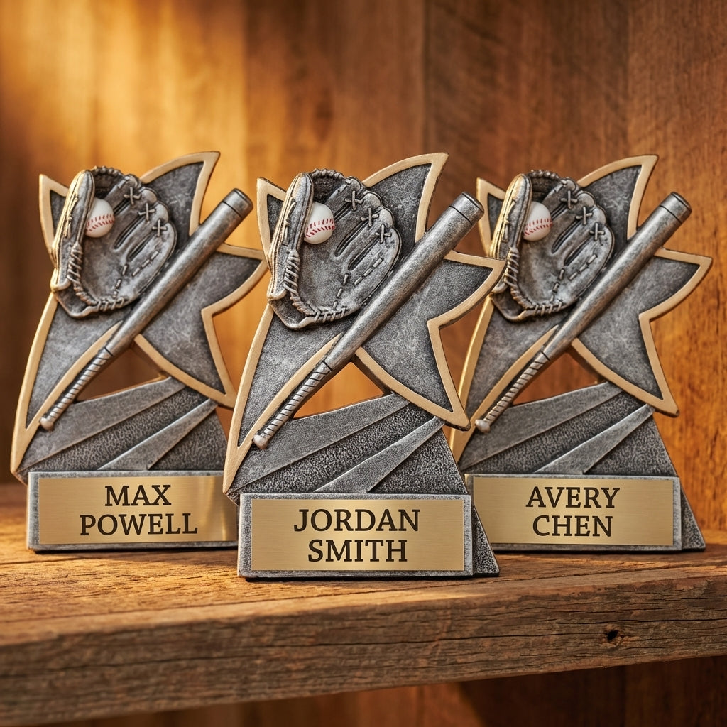 Personalized Sports Trophy 5.5" - Custom Engraved JSR for Team, Coach & MVP - View 4