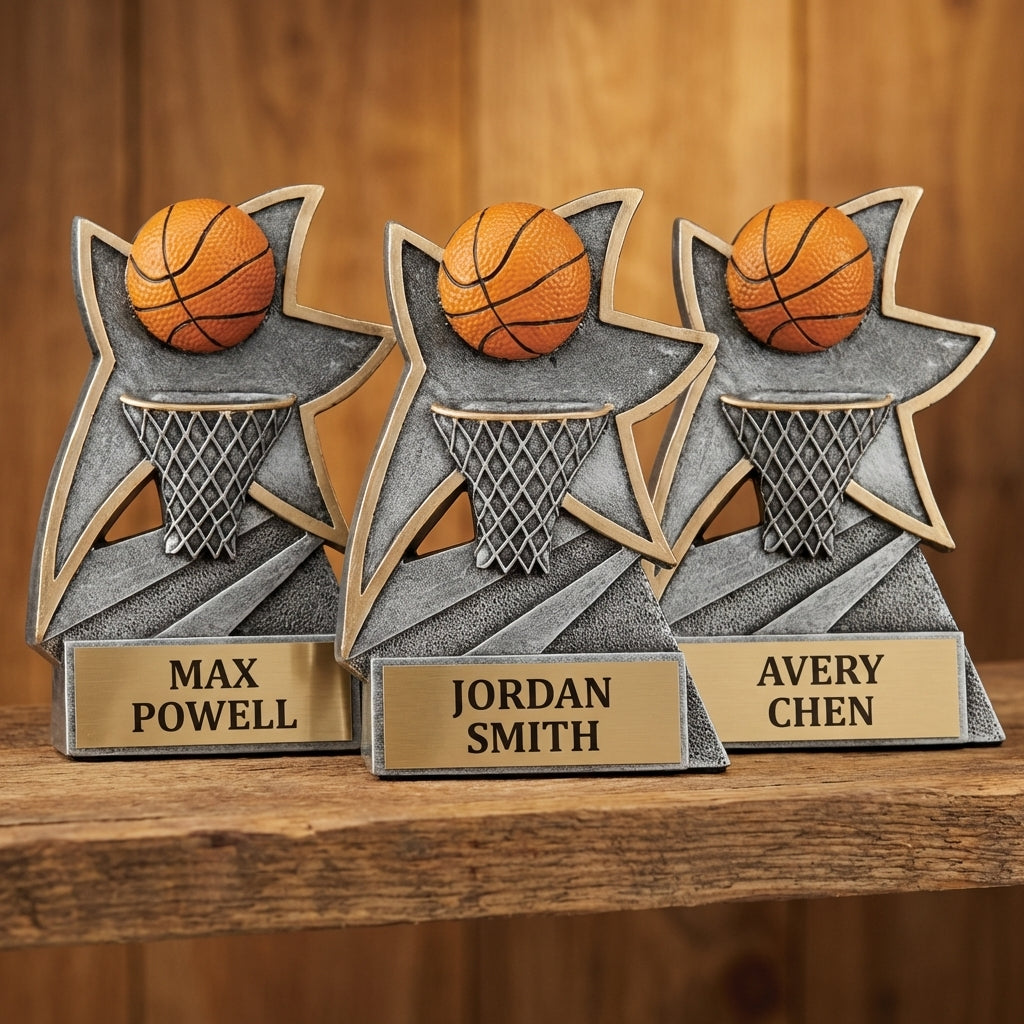 Personalized Sports Trophy 5.5" - Custom Engraved JSR for Team, Coach & MVP - View 4
