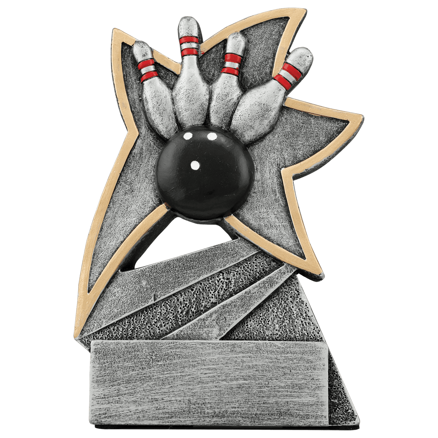 Personalized Bowling Trophy 5.5" - Custom Engraved JSR for Team, Coach & MVP - View 1