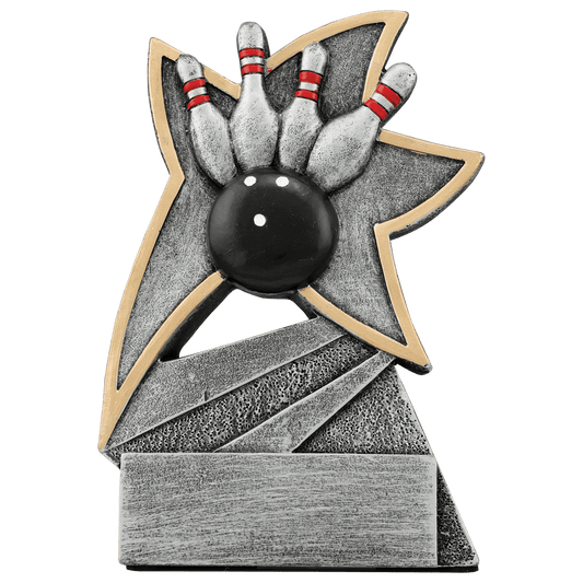 Personalized Bowling Trophy 5.5" - Custom Engraved JSR for Team, Coach & MVP - View 1