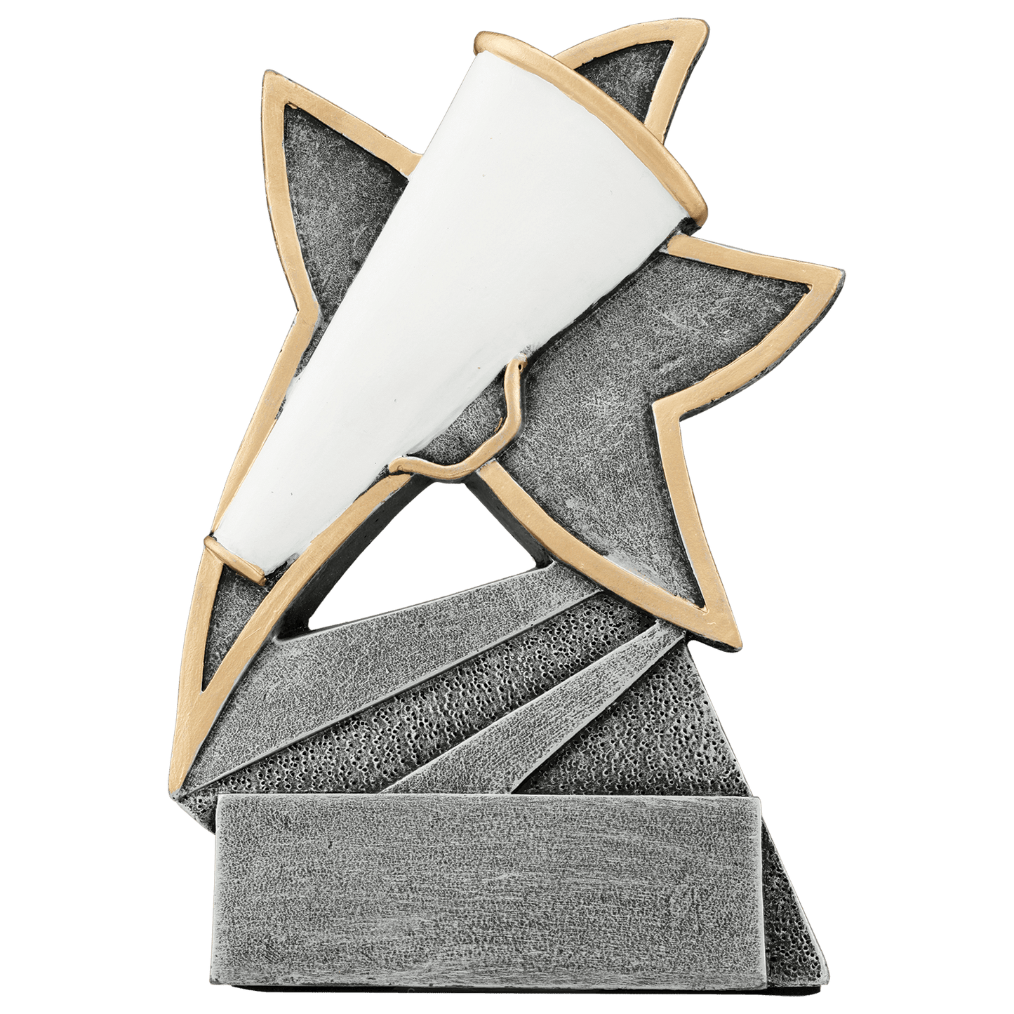 Personalized Cheer Trophy 5.5" - Custom Engraved JSR for Team, Coach & MVP - View 1