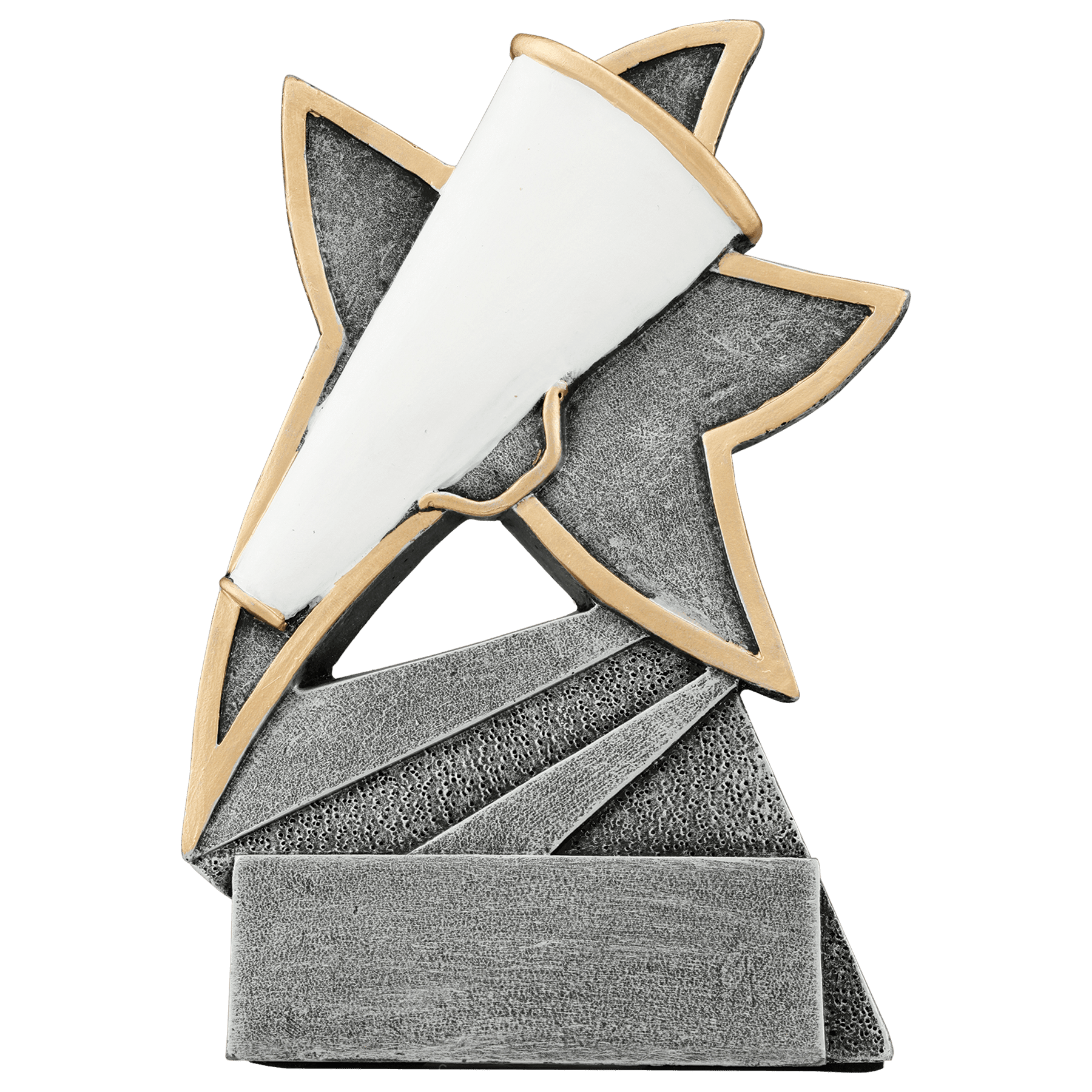 Personalized Cheer Trophy 5.5" - Custom Engraved JSR for Team, Coach & MVP - View 1