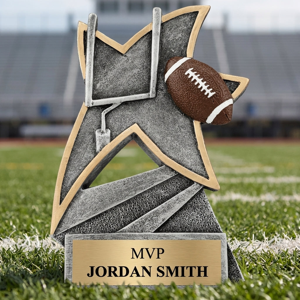 Personalized Sports Trophy 5.5" - Custom Engraved JSR for Team, Coach & MVP - View 3