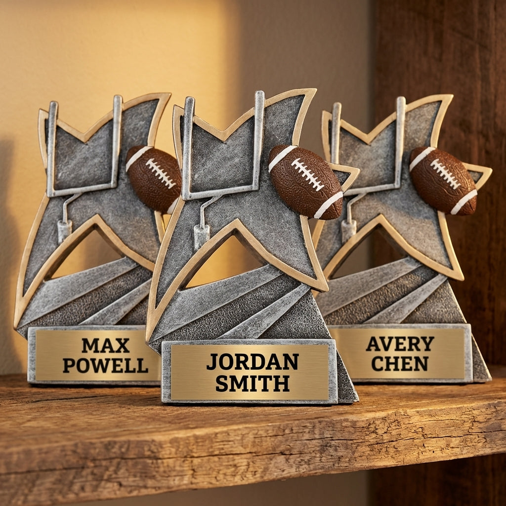 Personalized Sports Trophy 5.5" - Custom Engraved JSR for Team, Coach & MVP - View 4