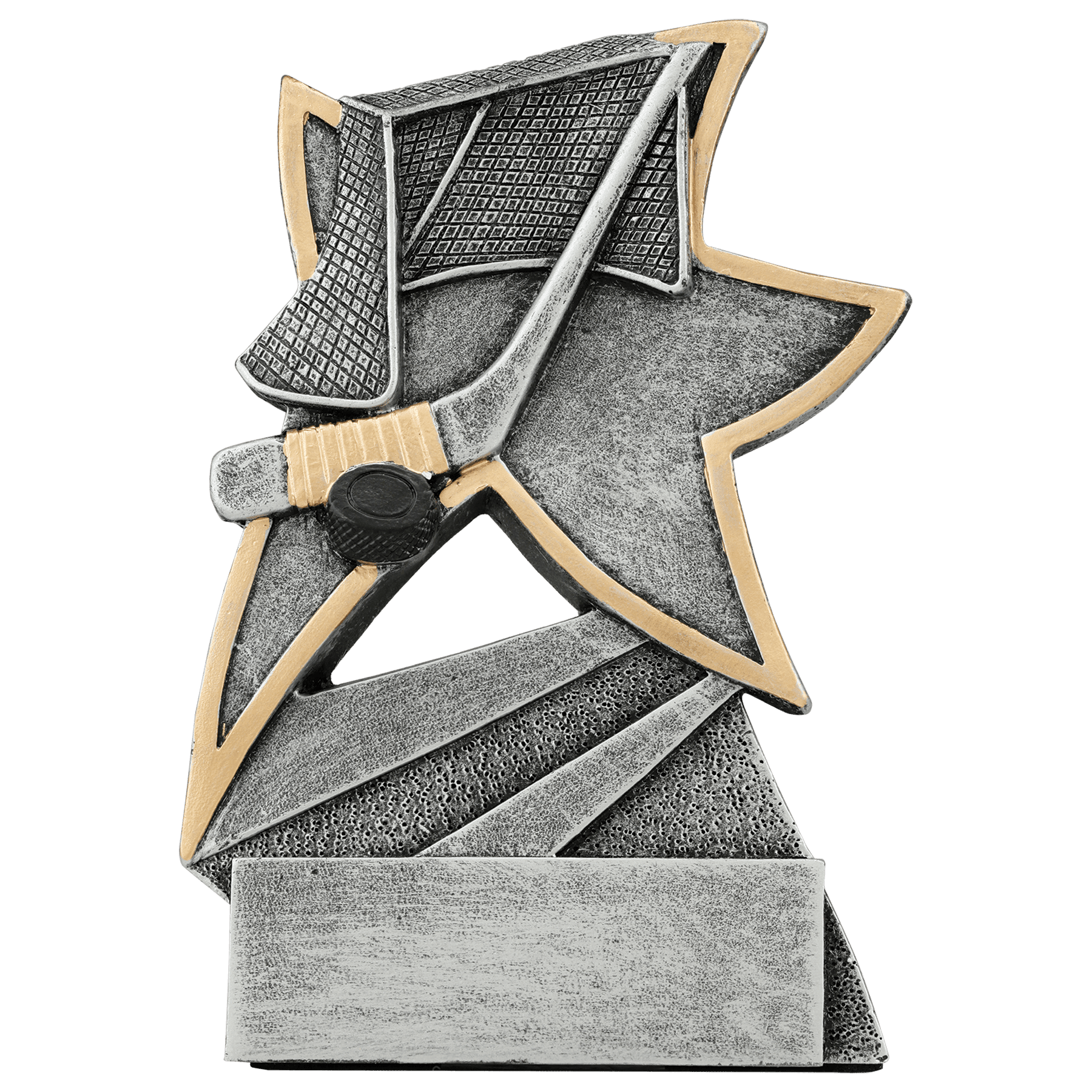 Personalized Hockey Trophy 5.5" - Custom Engraved JSR for Team, Coach & MVP - View 1