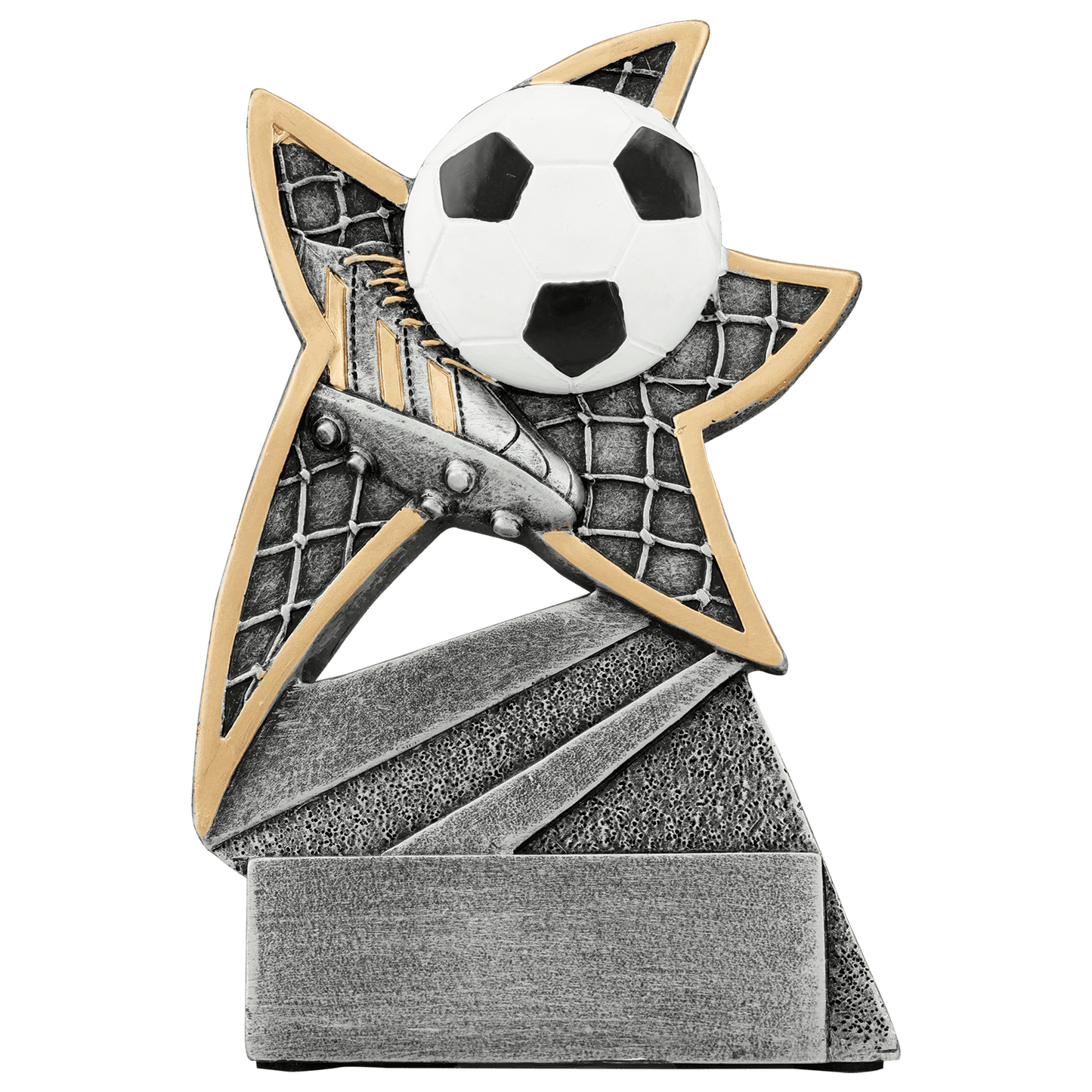 Personalized Soccer Trophy 5.5" - Custom Engraved JSR for Team, Coach & MVP - View 1