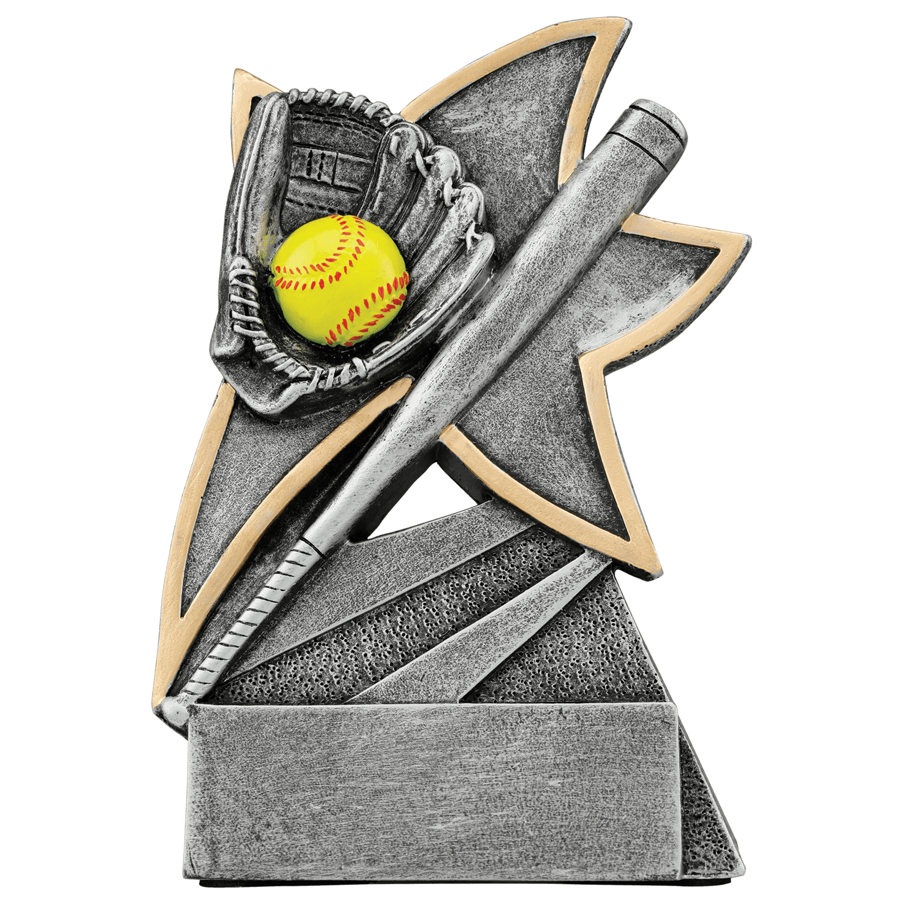 Personalized Softball Trophy 5.5" - Custom Engraved JSR for Team, Coach & MVP - View 1