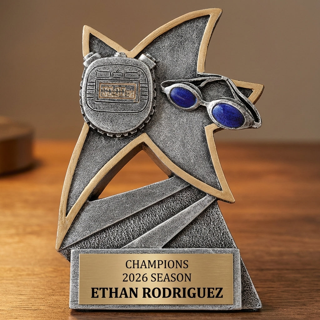Personalized Sports Trophy 5.5" - Custom Engraved JSR for Team, Coach & MVP - View 2
