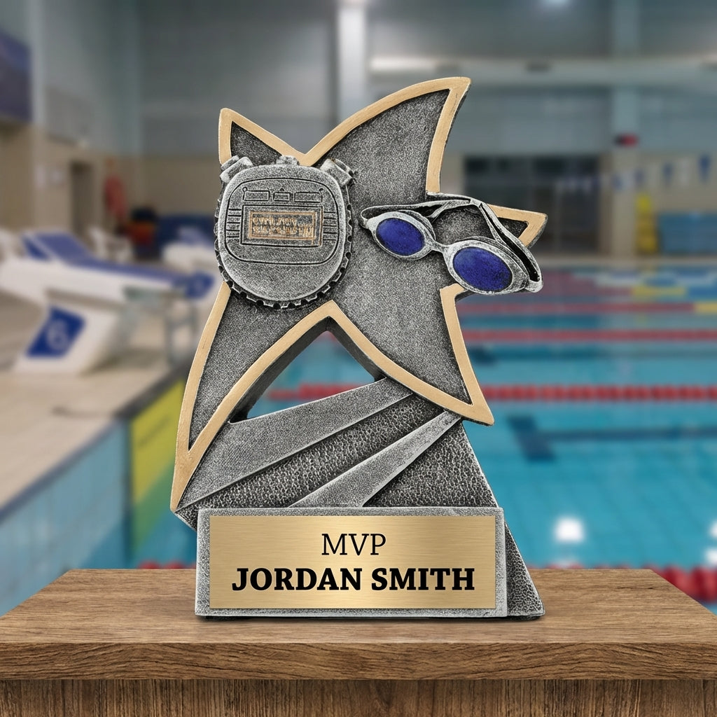 Personalized Sports Trophy 5.5" - Custom Engraved JSR for Team, Coach & MVP - View 3