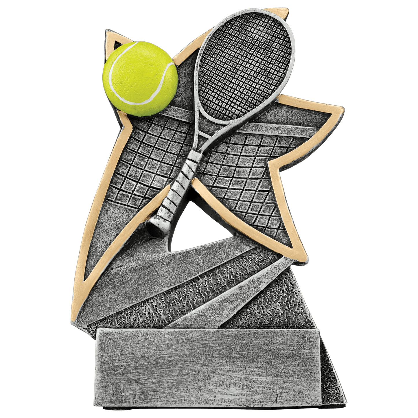 Personalized Tennis Trophy 5.5" - Custom Engraved JSR for Team, Coach & MVP - View 1