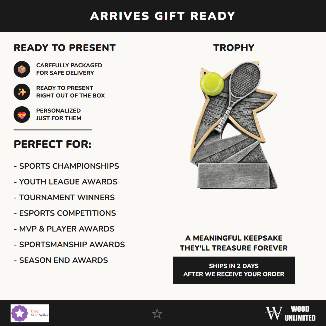 Tennis Trophy - gift info